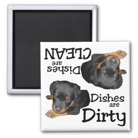 Rottweiler Puppy Lovers Dishwasher Magnet