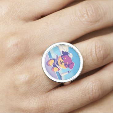 Rottweiler Puppy Sea Dog Sailor Ring Rottweiler Puppy Sea Dog Sailor Ring