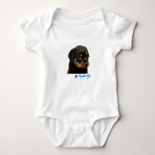 Rottweiler PuppyT-Shirt Rottweiler baby outfit Baby Bodysuit
