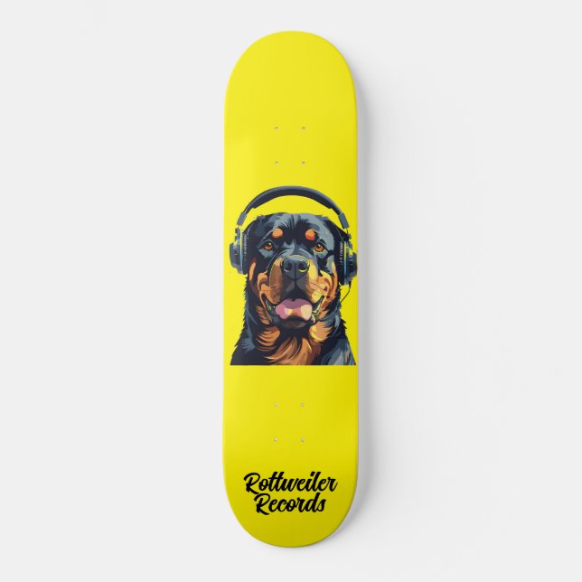 Rottweiler Records Skateboard 1 (Front)