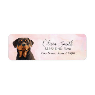 Rottweiler Return Address Labels