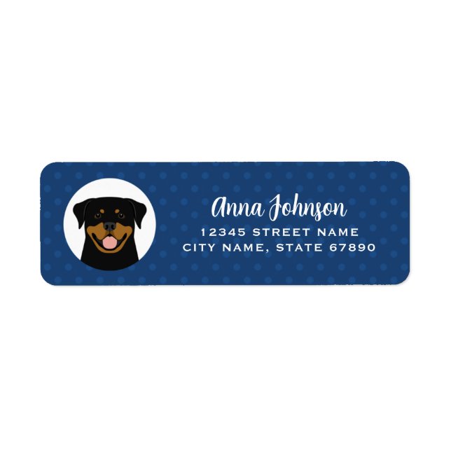 Rottweiler Return Address Labels (Front)