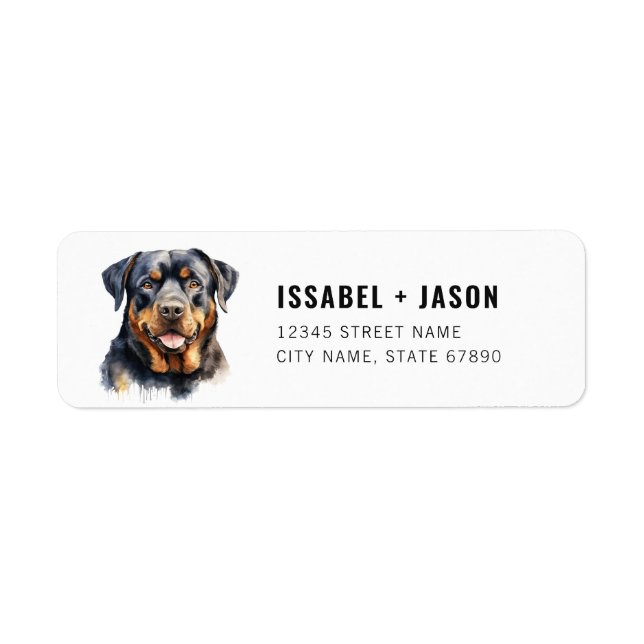 Rottweiler Return Address Labels (Front)