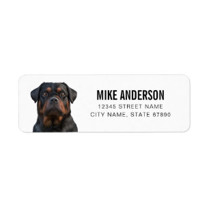 Rottweiler Return Address Labels