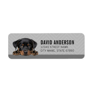Rottweiler Return Address Labels