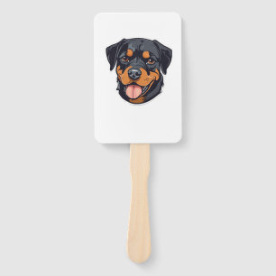 Rottweiler Romp From Puppies to Paw-some Partners Hand Fan