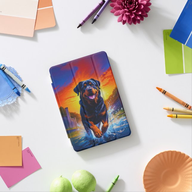 Rottweiler Rottie Dog iPad Mini Cover (In Situ)