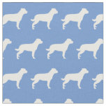 Rottweiler Rottie Dog Silhouette Pet Light Blue Fabric