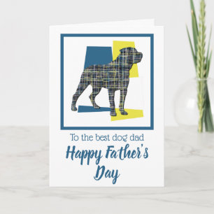 Rottweiler /Rottie Dog TriColour Father’s Day Card