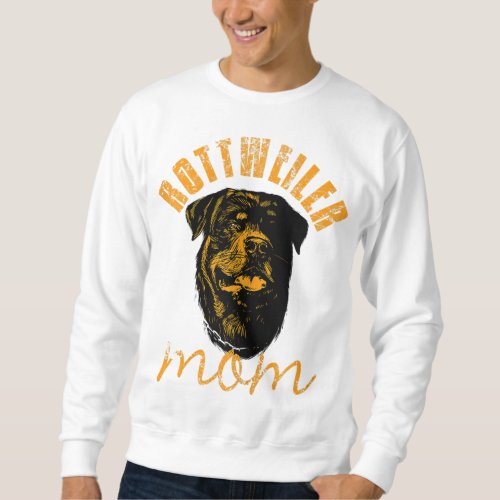 Rottweiler Rottie Mom Mom Vintage Sweatshirt