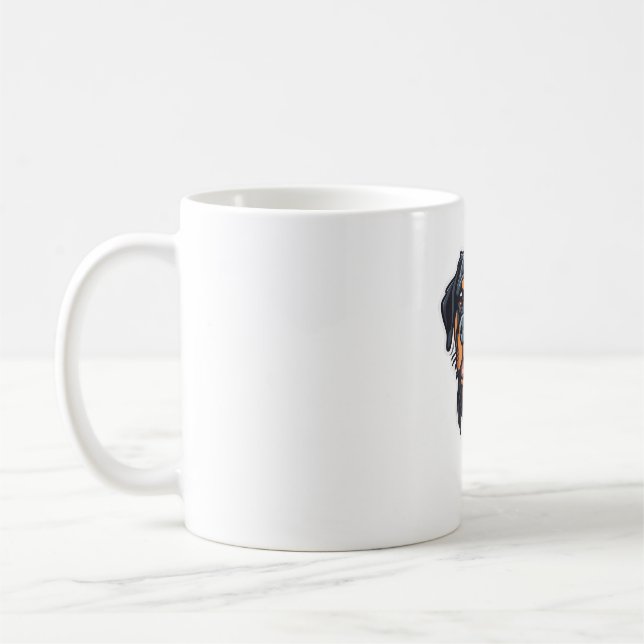 Rottweiler Royalty Pawsitively Adorable Rottie Cha Coffee Mug (Left)