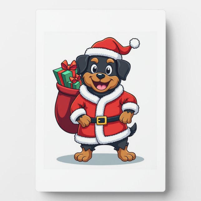 Rottweiler Santa�s Helper Plaque (Front)