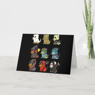 rottweiler scary costumes funny dog halloween gift holiday card