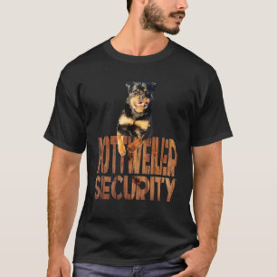 Rottweiler Security Large Dog Mom Rottie Dad Gear T-Shirt