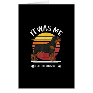 Rottweiler Shirt Gifts Women Men Kids T-Shirt Card