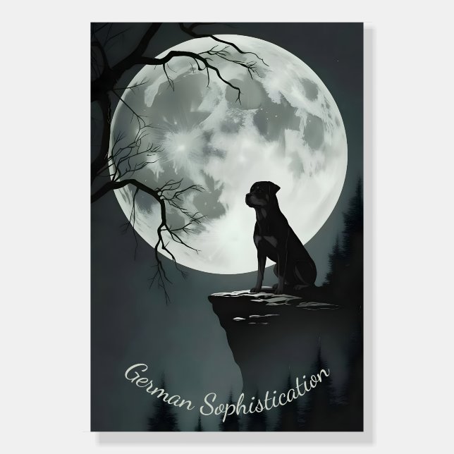 Rottweiler Sophistication Foam Board (Front)