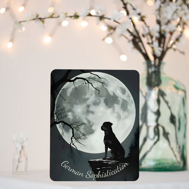 Rottweiler Sophistication Foam Board (In Situ (Wedding))