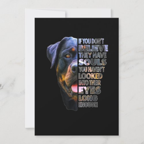 Rottweiler Soul I Love Rotties Dog Lover Announcement