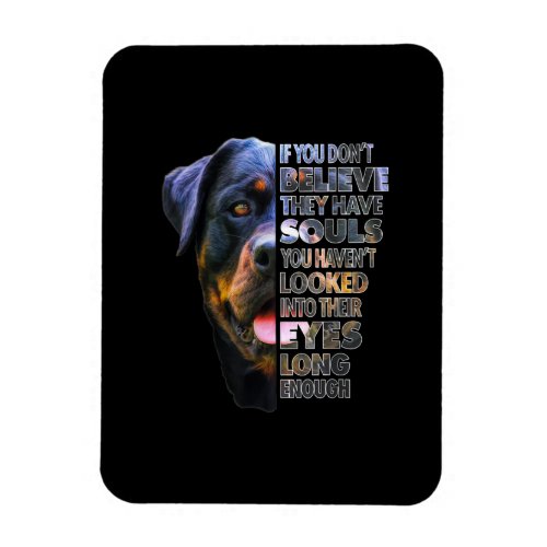 Rottweiler Soul I Love Rotties Dog Lover Magnet