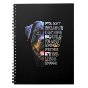 Rottweiler Soul I Love Rotties Dog Lover Notebook