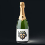 Rottweiler Sparkling Wine Label<br><div class="desc">Rottweiler</div>