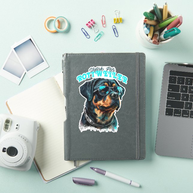 Rottweiler Stylish Pets Sticker (iPad Cover)