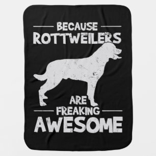 Rottweiler T-Shirt Copy Baby Blanket