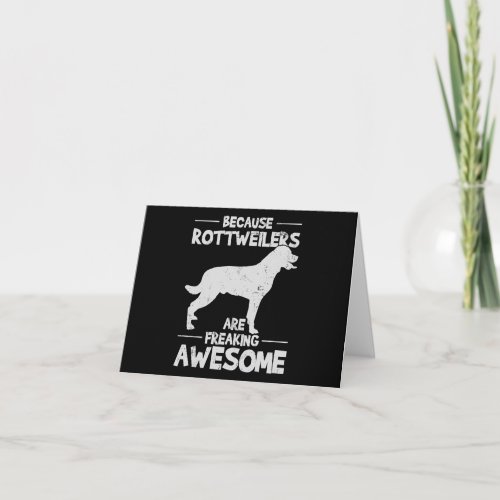 Rottweiler T_Shirt Copy Note Card