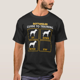 Rottweiler T-Shirt Funny Guide To Training