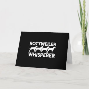 Rottweiler T-Shirt Letterpress Thank You Card