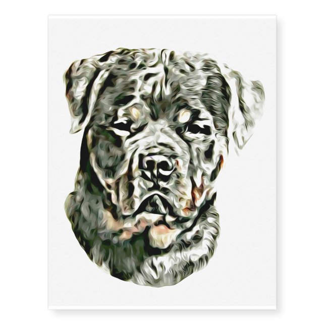 Rottweiler Temporary Tattoos (Front)