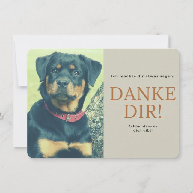 Rottweiler Thank You Card (Front)