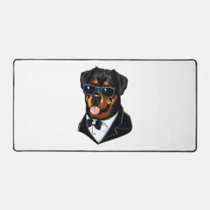 Rottweiler The Bodyguard Desk Mat