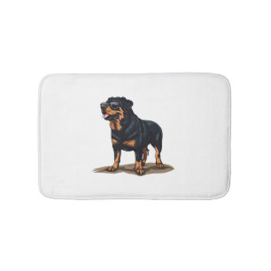 Rottweiler The Explorer Bath Mat