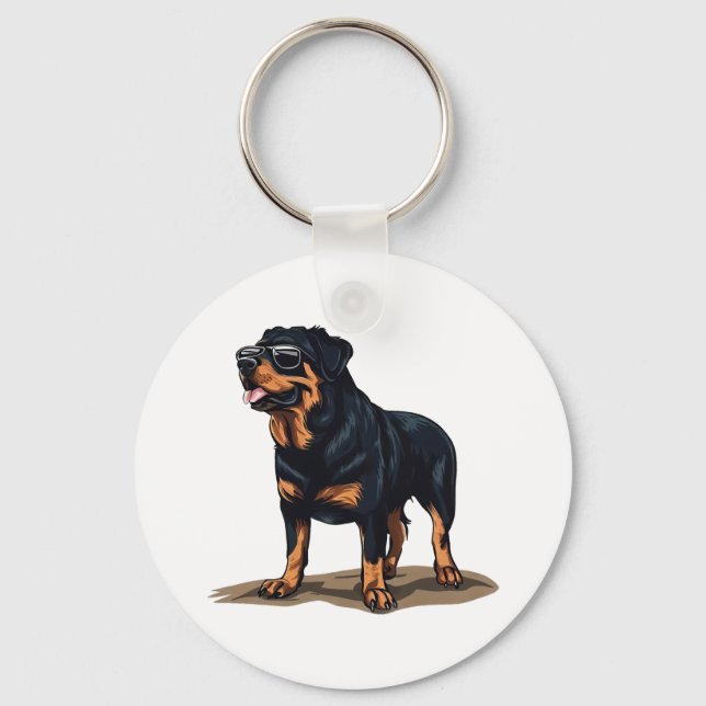 Rottweiler The Explorer Keychain (Front)