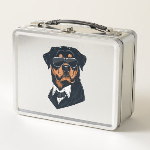 Rottweiler The Gentlemen  Metal Lunch Box