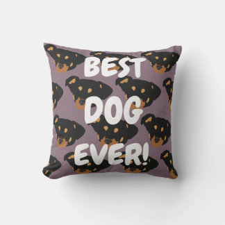 Rottweiler throw pillow
