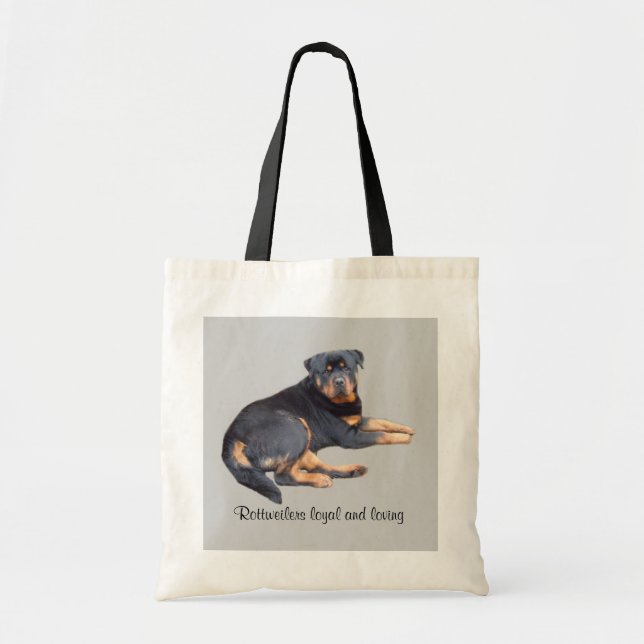 Rottweiler Tote Bag (Front)