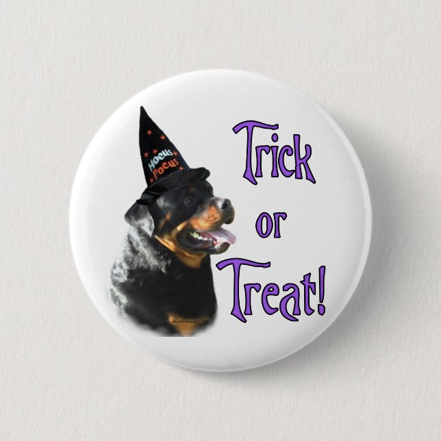 Rottweiler Trick Button (Front)