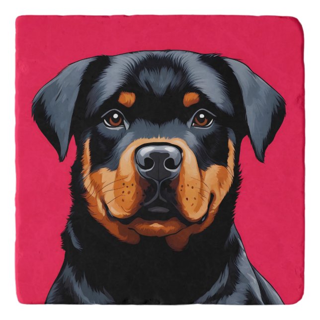 Rottweiler Trivet (Front)