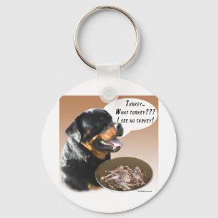 Rottweiler Turkey Keychain