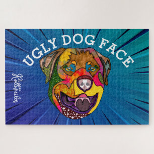 Rottweiler ugly dog face 1000 piece Jigsaw Puzzle