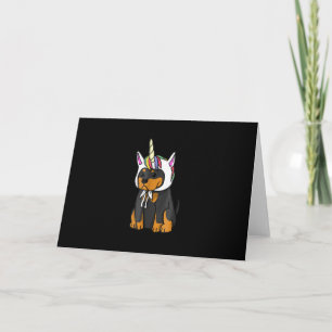 Rottweiler Unicorn Thank You Card