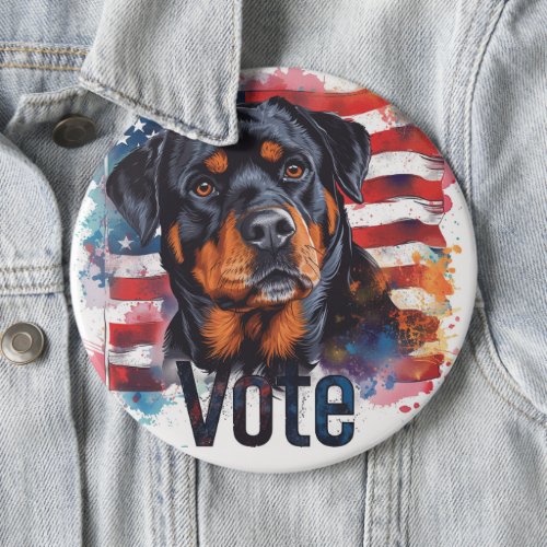 Rottweiler US Elections Vote for Paws_itive Change Button