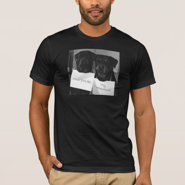 Rottweiler Valentine-Mens T-Shirt (Front)