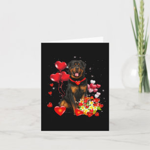Rottweiler Valentines Day Fun Dog Valentine Gift Card