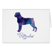 Rottweiler Watercolor (Front Horizontal)