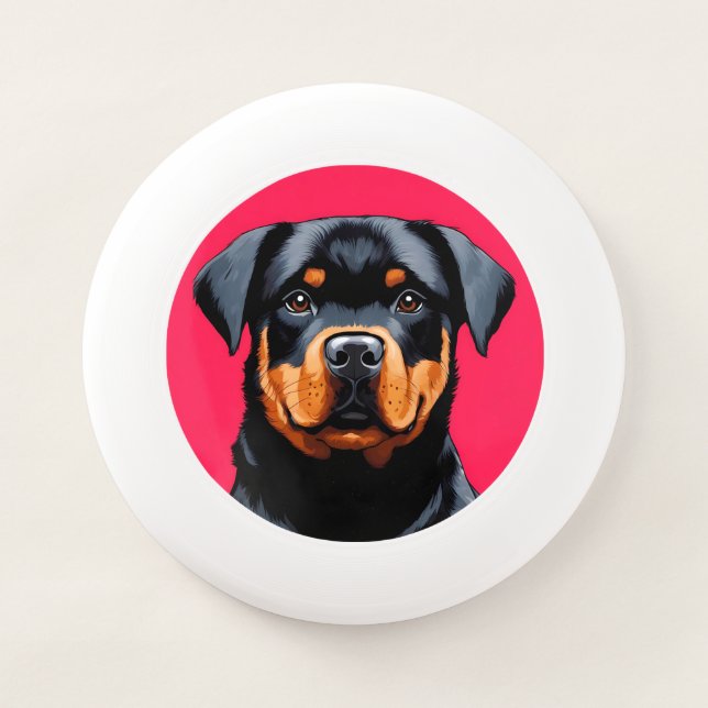 Rottweiler Wham-O Frisbee (Front)