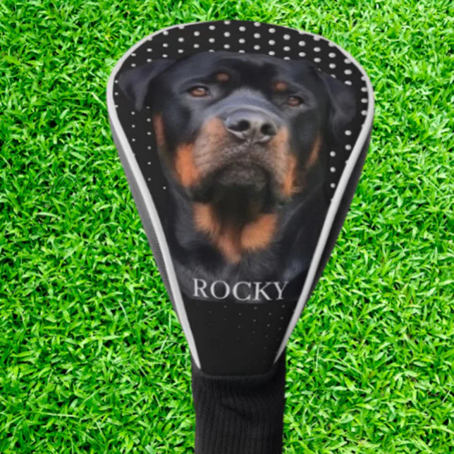 Rottweiler White Golf Head Cover | Zazzle