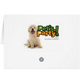 Rottweiler with two puppies cards (Back Horizontal)
